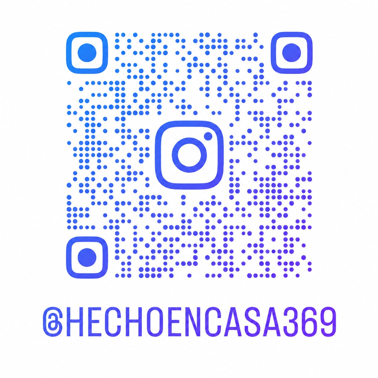 Código QR para seguir a Hecho en Casa 369 en Instagram