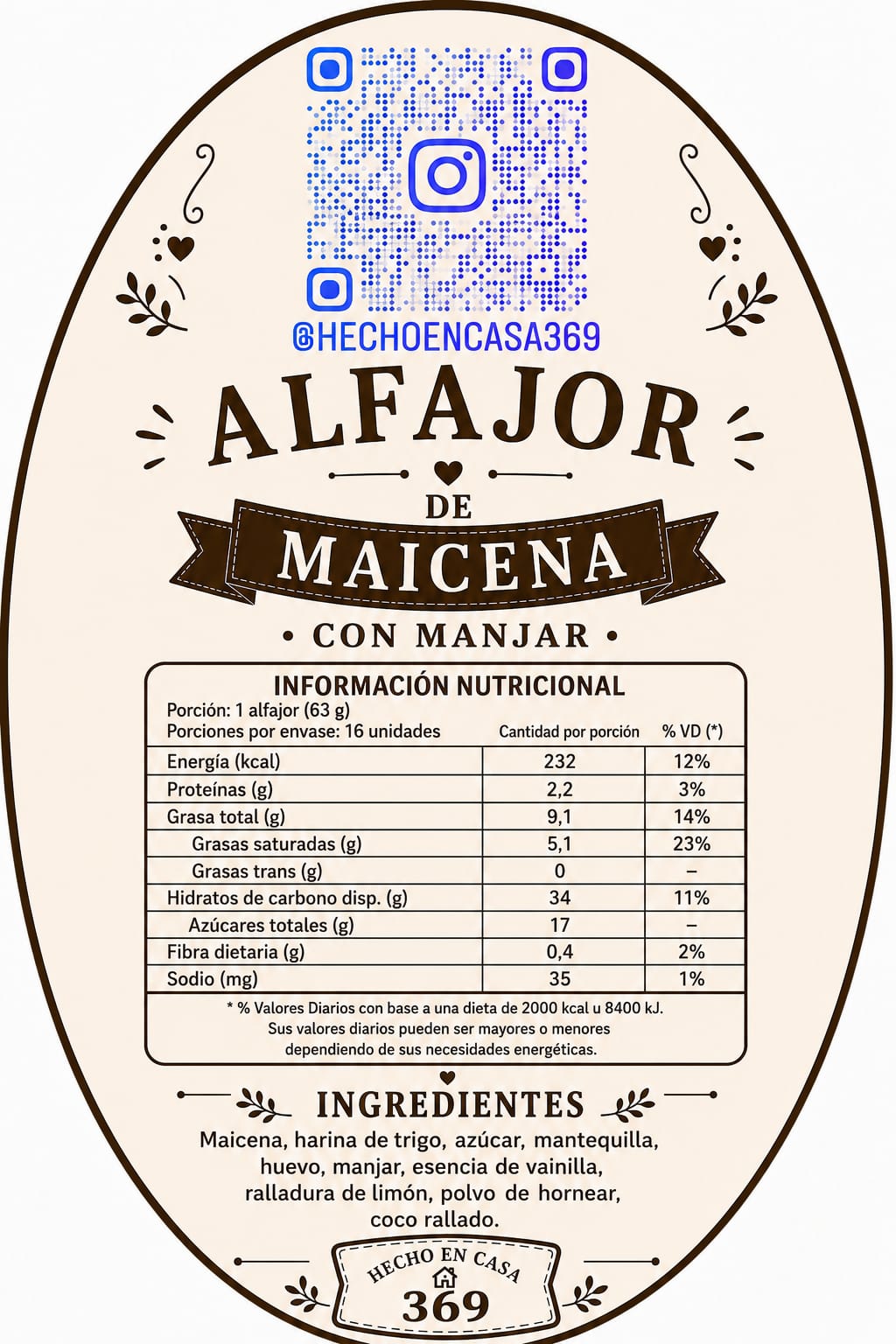 Alfajores de Maicena